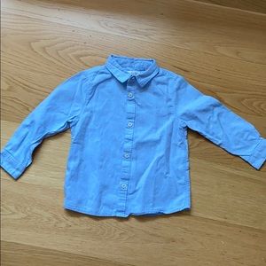 Zara toddler button down light blue top. Size 2/3